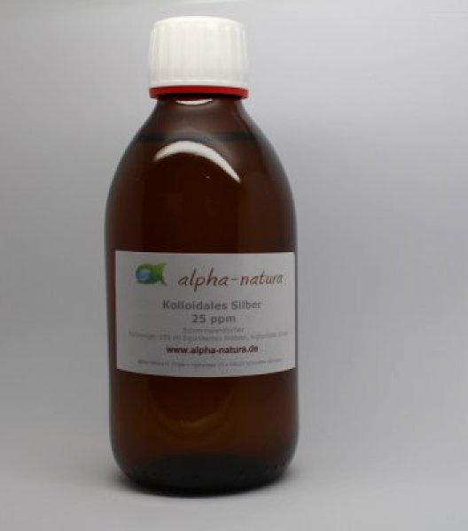 250 ml Kolloidales Silber 25 ppm (2,38€ /100ml)